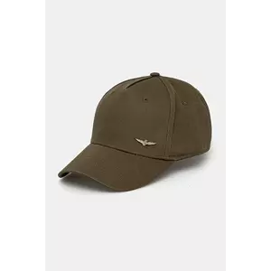 Aeronautica Militare șapcă de baseball din bumbac culoarea verde, neted, HA1122CT2848 imagine