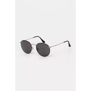 Ray-Ban ochelari de soare ROUND METAL culoarea maro, 0RB3447 imagine
