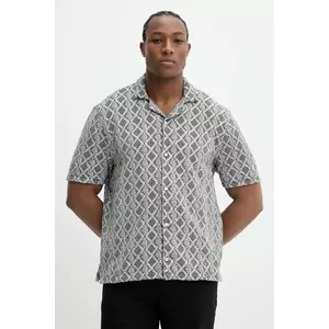 Hollister Co. cămașă din bumbac bărbați, culoarea negru, regular, KI325-5015 imagine