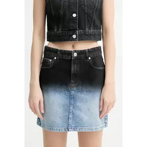 Moschino Jeans fustă din bumbac denim mini, drept, 0104 3719 imagine