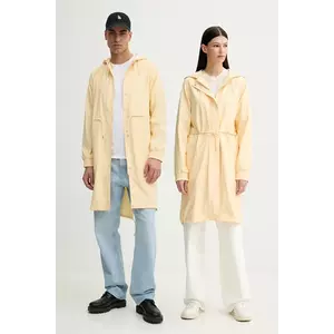 Rains geacă String W Parka W3 culoarea galben, de tranzitie, 18550 imagine
