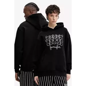 Inbetweeners hanorac de bumbac culoarea negru, cu glugă, cu imprimeu, S5TWUAHS029 imagine