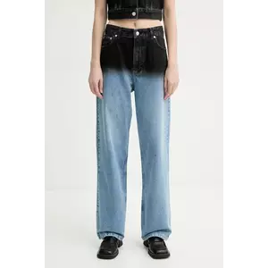 Moschino Jeans blugi din bumbac medium waist, 0309 3719 imagine
