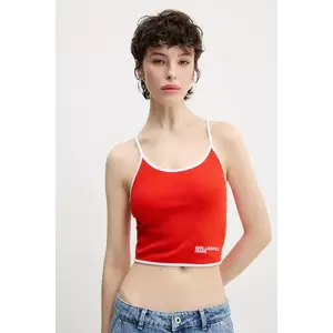 Karl Lagerfeld Jeans top culoarea rosu, A2W17026 imagine