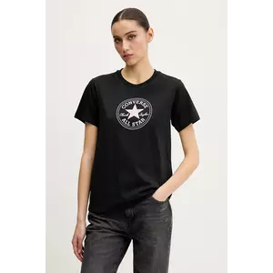 Converse tricou din bumbac femei, culoarea negru, 10028412-A01 imagine