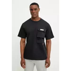 Columbia tricou Cove Beach bărbați, culoarea negru, cu imprimeu, 2126091 imagine