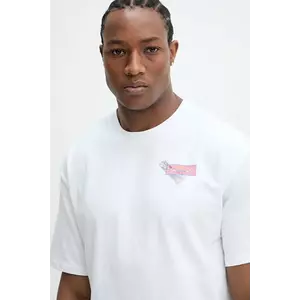 Karl Kani tricou din bumbac bărbați, culoarea alb, cu imprimeu, 60300381 imagine