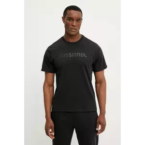 Rossignol tricou din bumbac Prarion bărbați, culoarea negru, cu imprimeu, RLNMY22 imagine
