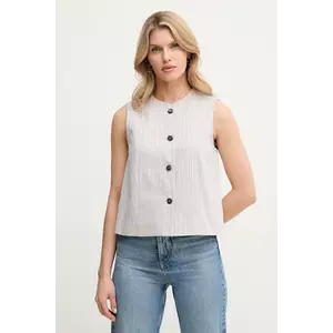 MAX&Co. vestă culoarea gri, un singur rand de nasturi, 2516151024200 imagine