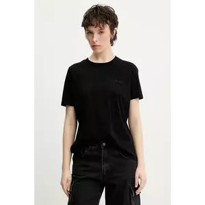 Superdry tricou din bumbac femei, culoarea negru, W1011644A-02A imagine