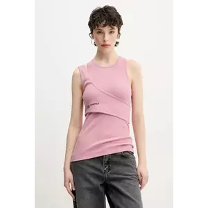 Karl Lagerfeld Jeans top culoarea roz, A2W17022 imagine