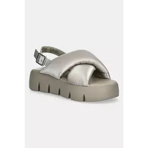 Steve Madden sandale Backtrack femei, culoarea bej, cu platforma, SM11003784 imagine