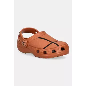 Crocs papuci CLASSIC BASKETBALL CLOG culoarea portocaliu, 210021 imagine