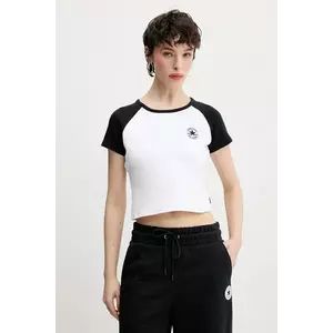 Converse tricou femei, culoarea alb, 10027396-A01 imagine