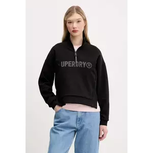 Superdry bluză femei, culoarea negru, cu imprimeu, W2012295A-02A imagine