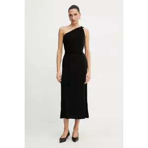 MM rochie culoarea negru, maxi, evazată, 2516621068600 imagine