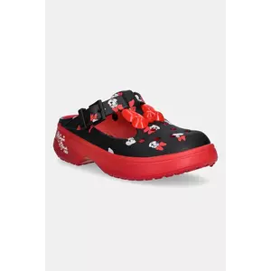 Crocs papuci Minnie Mouse Mary Jane Clog femei, culoarea negru, 211143-90H imagine