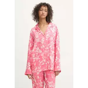 BOSS cămașă de pijama femei, culoarea roz, 50539810 imagine