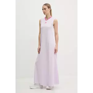 adidas rochie Tiro culoarea violet, maxi, dreaptă, JP3067 imagine