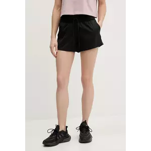 The North Face pantaloni scurți Aphrodite femei, culoarea negru, uni, high waist, NF0A86YKJK31 imagine