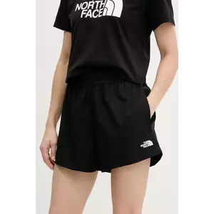 The North Face pantaloni scurți Class V Pathfinder femei, culoarea negru, uni, high waist, NF0A8BJ1JK31 imagine