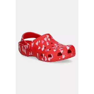 Crocs papuci CLASSIC VDAY CLOG culoarea rosu, 209754 imagine