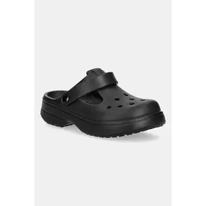 Crocs sandale CLASSIC MARY JANE CLOG KIDS culoarea negru, 210615 imagine