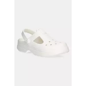 Crocs sandale CLASSIC MARY JANE CLOG KIDS culoarea bej, 210615 imagine
