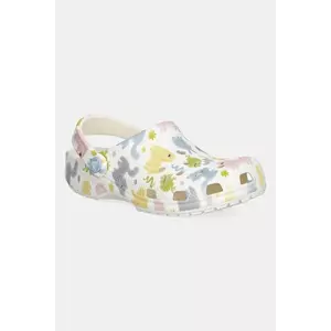 Crocs papuci CLASSIC PASTEL PETS CLOG KIDS culoarea alb, 210995 imagine