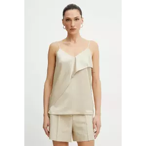 Silvian Heach bluză HAILENI femei, culoarea bej, uni, GPP25335TO imagine