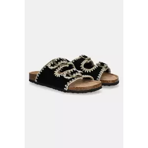 Answear Lab papuci din piele femei, culoarea negru imagine