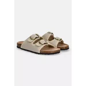 Answear Lab papuci din piele femei, culoarea bej imagine