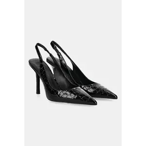 Answear Lab stilettos de piele culoarea negru imagine