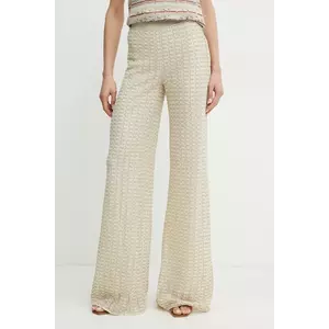 Missoni pantaloni de trening femei, culoarea bej, modelator, DS25SI0M.BR010R imagine
