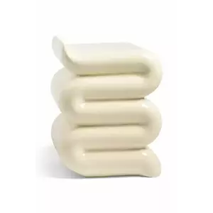 &k amsterdam masă pliantă cu tavă whip off white culoarea alb imagine