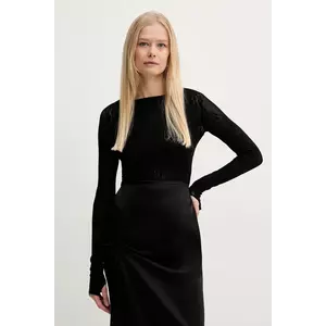 Victoria Beckham body femei, culoarea negru, neted, 1225KTP006367A imagine