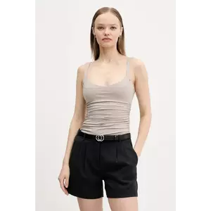 Abercrombie & Fitch top femei, culoarea bej, KI139-5408 imagine