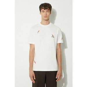 Paul Smith tricou din bumbac barbati, culoarea alb, cu imprimeu, M1R-919T-NP4322 imagine