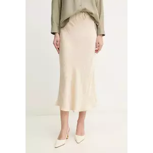 Marella fustă NO culoarea bej, maxi, evazati, 2513101055200 imagine