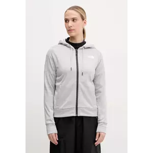 The North Face hanorac Reaxion culoarea gri, cu glugă, melanj, NF0A8CNRDYX1 imagine