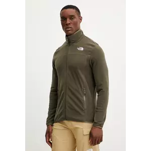 The North Face hanorac 100 Glacier culoarea verde, uni, NF0A855X21L1 imagine