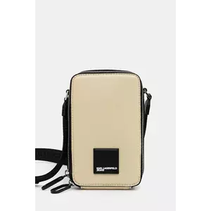 Karl Lagerfeld Jeans borsetă culoarea bej, A2W30255 imagine