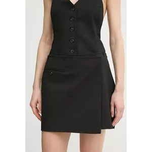 Samsoe Samsoe fustă SANEEM culoarea negru, mini, evazati, F25100158 imagine