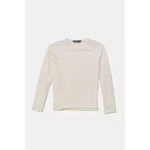 The North Face longsleeve copii TEEN SUNRISER L/S TEE culoarea bej, cu imprimeu, NF0A8AN6QLI1 imagine