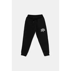Puma pantaloni de trening pentru copii CLASS Sweatpants TR culoarea negru, cu imprimeu, 685800 imagine