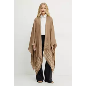 MM poncho culoarea maro, light, 2516731018600 imagine