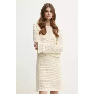 Marella rochie FEMME culoarea bej, mini, evazată, 2513621104200 imagine