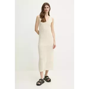 Marella rochie RADAR culoarea bej, midi, evazată, 2513621114200 imagine