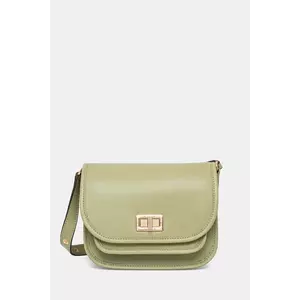 Geox geantă de piele FLAVRIE culoarea verde, D46Z4A 00043 imagine