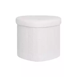 House Nordic puf cu compartiment de depozitare Medford culoarea alb imagine